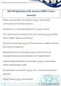 SEC530 Questions with Answers &lpar;100&percnt; Correct  Answers&rpar;
