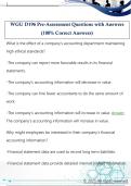 WGU D196 Pre-Assessment Questions with Answers  &lpar;100&percnt; Correct Answers&rpar;