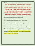 WGU D080 OBJECTIVE ASSESSMENT MANAGING IN  A GLOBAL BUSINESS ENVIRONMENT NEWEST 2026 2027 ACTUAL EXAM COMPLETE 300 QUESTIONS  AND CORRECT DETAILED ANSWERS &lpar;100&percnt;VERIFIED  ANSWERS&rpar; &sol;ALREADY GRADED A&plus;&sol;BRAND NEW&excl;&excl; 