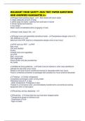 WALMART FOOD SAFETY 2026 TEST PAPER QUESTIONS AND ANSWERS GUARANTEE A&plus;