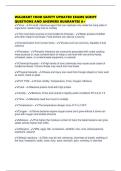WALMART FOOD SAFETY UPDATED EXAMS SCRIPT QUESTIONS AND ANSWERS GUARANTEE A&plus;