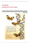 TEST Bank - Introduction to Genetic Analysis &ndash; Griffiths&comma; 12th Edition &ndash; Chapters 1-20 &ndash; Chapter Summaries & Core Concepts