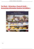Test Bank &ndash; Richardson&comma; Chang & Smith &ndash; Accounting Information Systems 3rd Edition &ndash; ISBN 9781264444847 &ndash; 2026