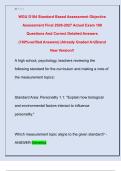 WGU D184 Standard Based Assessment Objective  Assessment Final 2026-2027 Actual Exam 100  Questions And Correct Detailed Answers  &lpar;100&percnt;verified Answers&rpar; &vert;Already Graded A&plus;&vert;Brand  New Version&excl;&excl; 