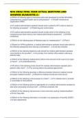 NHA CMAA FINAL EXAM ACTUAL QUESTIONS AND ANSWERS GUARANTEE A&plus;