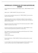 NUR3500 QUIZ 1 TEXTBOOK SELF-TEST EXAM QUESTIONS AND ANSWERS