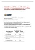 WGU D024 Task 2 MSN Core Word E Portfolio Template &vert; WGU D024 - CPE Record and Reflections for Professional Presence with Complete Solutions 100&percnt; Correct
