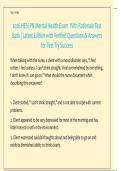  2026 HESI PN Mental Health Exam  With Rationale Test  Bank &vert; Latest Edition with Verified Questions & Answers  for First-Try Success