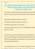 BSN HESI 315 Pharmacology Exam V1 Test Bank &lpar;Nightingale&rpar; - Latest 2025&sol;2026 Edition with Verified Questions and  Answers for a Grade A Pass 