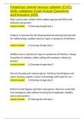 Fresenius central venous catheter &lpar;CVC&rpar; skills validation Exam Actual Questions and Answers 2026&period;docx