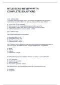 MTLE EXAM REVIEW WITH COMPLETE SOLUTIONS