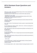 MTLE Reviewer Exam Questions and Answers