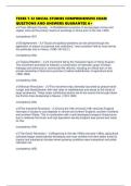 TEXES 7-12 SOCIAL STUDIES COMPREHENSIVE EXAM QUESTIONS AND ANSWERS GUARANTEE A&plus;