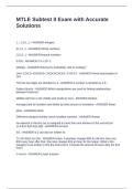 MTLE Subtest II Exam with Accurate Solutions
