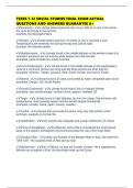 TEXES 7-12 SOCIAL STUDIES FINAL EXAM ACTUAL QUESTIONS AND ANSWERS GUARANTEE A&plus;