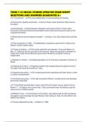 TEXES 7-12 SOCIAL STUDIES UPDATED EXAM SCRIPT QUESTIONS AND ANSWERS GUARANTEE A&plus;