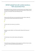 NFHS Football Test with Verified Solutions &lpar;100&percnt; Guaranteed Pass&rpar; &ndash; National Federation of State High School Associations &ndash; 2026&sol;2027 Complete Exam Preparation Material