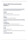 Pioneer MTLE Post-Lecture Exam-Graded A