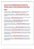 NGN ATI PN COMPREHENSIVE PREDICTOR  RETAKE GUIDE- LATEST RELIABLE GUIDE-2025  Exam