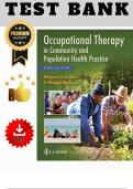 Test Bank for Occupational Therapy in Community and Population Health Practice&comma; 3rd Edition &lpar;Scaffa & Reitz&rpar; &vert; All Chapters &lpar;1&ndash;28&rpar; &vert; 2026 Version