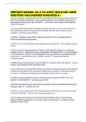 PROPHECY GENERAL ICU A V3 LATEST 2026 STUDY GUIDE QUESTIONS AND ANSWERS GUARANTEE A&plus;