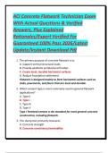 ACI Concrete Flatwork Technician Exam With Actual Questions & Verified Answers&comma; Plus Explained Rationales&sol;Expert Verified For Guaranteed 100&percnt; Pass 2026&sol;Latest Update&sol;Instant Download Pdf
