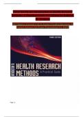 Introduction to Health Research Methods&colon; A Practical Guide &lpar;3rd Edition&rpar; by Kathryn H&period; Jacobsen &ndash; Chapters 1&ndash;42 Complete Test Bank with Verified Answers