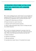 ATI PEDIATRICS PROCTORED ACTUAL EXAM PAPER 2026 QUESTIONS WITH ANSWERS GRADED A&plus;