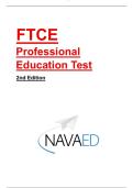FTCE Professional Education Test Study Guide Complete Questions With 100&percnt; Verified Answers &vert; 2nd Edition &vert;