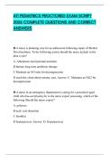 ATI PEDIATRICS PROCTORED EXAM SCRIPT 2026 COMPLETE QUESTIONS AND CORRECT ANSWERS