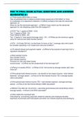 FDIC TE FINAL EXAM ACTUAL QUESTIONS AND ANSWERS GUARANTEE A&plus;