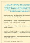 WGU C182 INTRODUCTION TO IT OBJECTIVE  ASSESSMENT &lpar;OA&rpar; EXAM 2025&sol;2026 TESTBANK AND A  NEW UPDATED STUDY GUIDE COMPLETE ACCURATE  EXAM REAL QUESTIONS AND CORRECT DETAILED  ANSWERS &lpar;VERIFIED SOLUTIONS&rpar; NEWEST UPDATED  VERSION &vert;GUARANTEED PASS A&plus; 