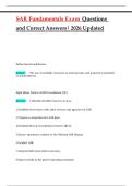 SAR Fundamentals Exam Questions and Correct Answers&vert; 2026 Updated