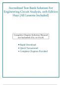 Accredited Test Bank Solutions &mdash; Engineering Circuit Analysis&comma; 10th Edition &mdash; William H&period; Hayt &mdash; &lpar;All Chapters Covered 1&ndash;18&comma; Questions & Answers&rpar;
