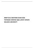 NRNP 6531 MIDTERM EXAM 2026 TESTBANK VERIFIED Q&A LATEST UPDATE WALDEN UNIVERSITY
