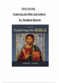 Exploring the Bible &ndash; 2nd Edition by Stephen Harris &vert; Complete Test Bank &lpar;Chapters 1&ndash;39&rpar;