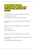 ATI RN MEDICAL SURGICAL EXAMINATION TEST BUNDLE 2026 COMPLETE REAL QUESTIONS AND ANSWERS