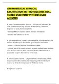 ATI RN MEDICAL SURGICAL EXAMINATION TEST BUNDLE 2026 REAL TESTED QUESTIONS WITH DETAILED ANSWERS
