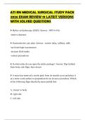 ATI RN MEDICAL SURGICAL STUDY PACK 2026 EXAM REVIEW 19 LATEST VERSIONS WITH SOLVED QUESTIONS