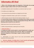 Informatics ATI Exam  With  Answers