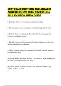 CRAT EXAM QUESTIONS AND ANSWERS COMPREHENSIVE EXAM REVIEW 2026 FULL SOLUTION STUDY GUIDE