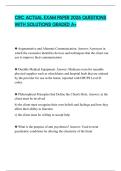 CRC ACTUAL EXAM PAPER 2026 QUESTIONS WITH SOLUTIONS GRADED A&plus;