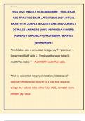 WGU D427 OBJECTIVE ASSESSMENT FINAL EXAM  AND PRACTICE EXAM LATEST 2026-2027 ACTUAL  EXAM WITH COMPLETE QUESTIONS AND CORRECT  DETAILED ANSWERS &lpar;100&percnt; VERIFIED ANSWERS&rpar;  &vert;ALREADY GRADED A&plus;&vert;&vert;PROFESSOR VERIFIED  &vert;BRANDNEW&excl;&excl;