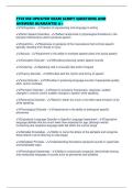 FTCE ESE UPDATED EXAM SCRIPT QUESTIONS AND ANSWERS GUARANTEE A&plus;