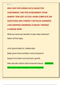 WGU D467 EXPLORING DATA OBJECTIVE  ASSESSMENT AND PRE-ASSESSMENT EXAM  NEWEST 2026-2027 ACTUAL EXAM COMPLETE 200  QUESTIONS AND CORRECT DETAILED ANSWERS  &lpar;100&percnt;VERIFIED ANSWERS&rpar; ALREADY GRADED  A&plus;&sol;BRAND NEW&excl;
