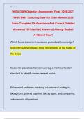 WGU D469 Objective Assessment Final  2026-2027  &sol;WGU D467 Exploring Data OA Exam Newest 2026  Exam Complete 100 Questions And Correct Detailed  Answers &lpar;100&percnt;Verified Answers&rpar; &vert;Already Graded  A&plus;&vert;Brand New&excl;&excl;