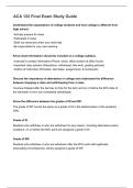 ACA 122 Final Exam Study Guide U