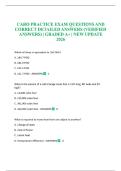 CARO PRACTICE EXAM QUESTIONS AND CORRECT DETAILED ANSWERS &lpar;VERIFIED ANSWERS&rpar; &vert; GRADED A&plus; &vert; NEW UPDATE 2026