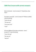 SWA Test 2 exam with correct answers 