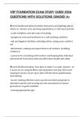 VSP FOUNDATION EXAM STUDY GUIDE 2026 QUESTIONS WITH SOLUTIONS GRADED A&plus;